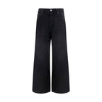 Jean en denim de coton noir