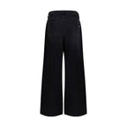 Jean en denim de coton noir