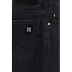 Jean en denim de coton noir