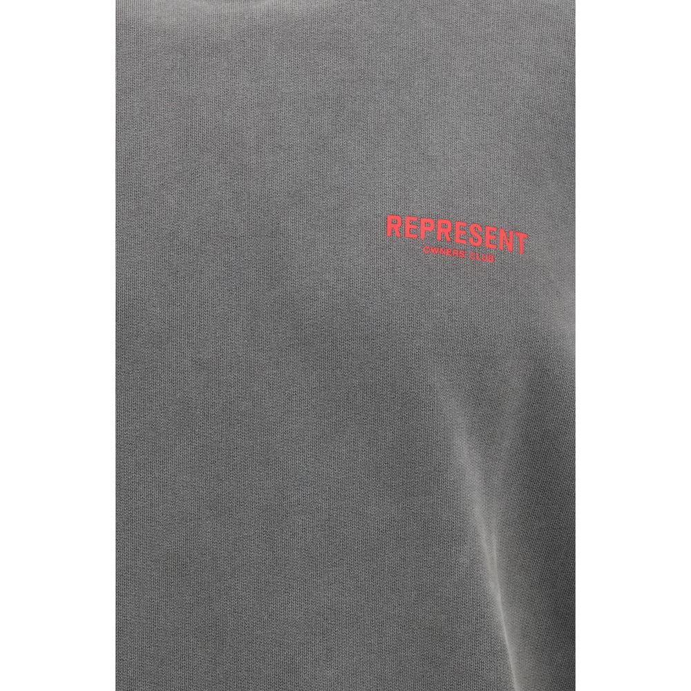 Sweat-shirt gris en coton