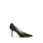 Escarpins à talons hauts en cuir de veau noir