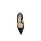 Escarpins à talons hauts en cuir de veau noir