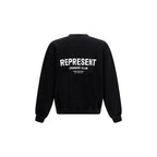 Sweat-shirt en coton noir