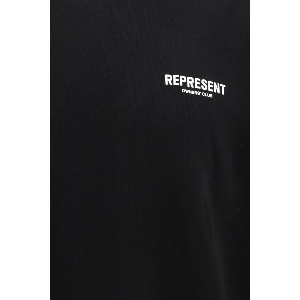 Sweat-shirt en coton noir
