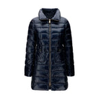 Blue Polyamide Full-Length Jacket