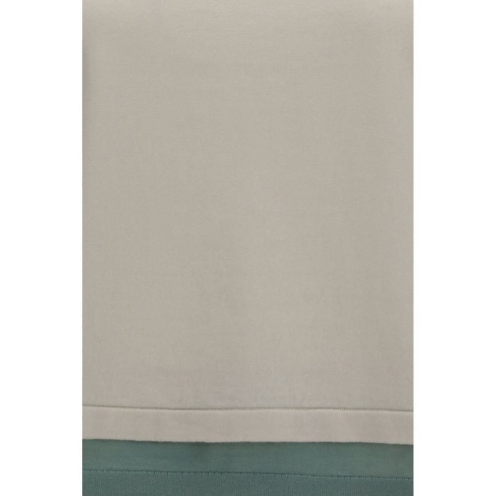 Sweat-shirt en coton beige