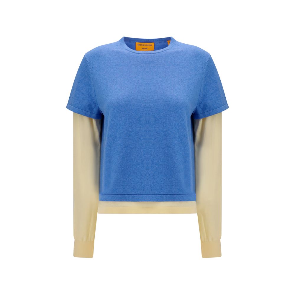 Sweat-shirt en coton bleu