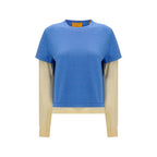 Sweat-shirt en coton bleu