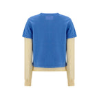 Sweat-shirt en coton bleu