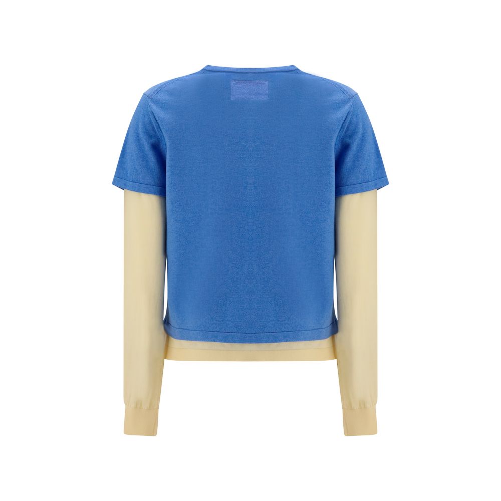 Sweat-shirt en coton bleu