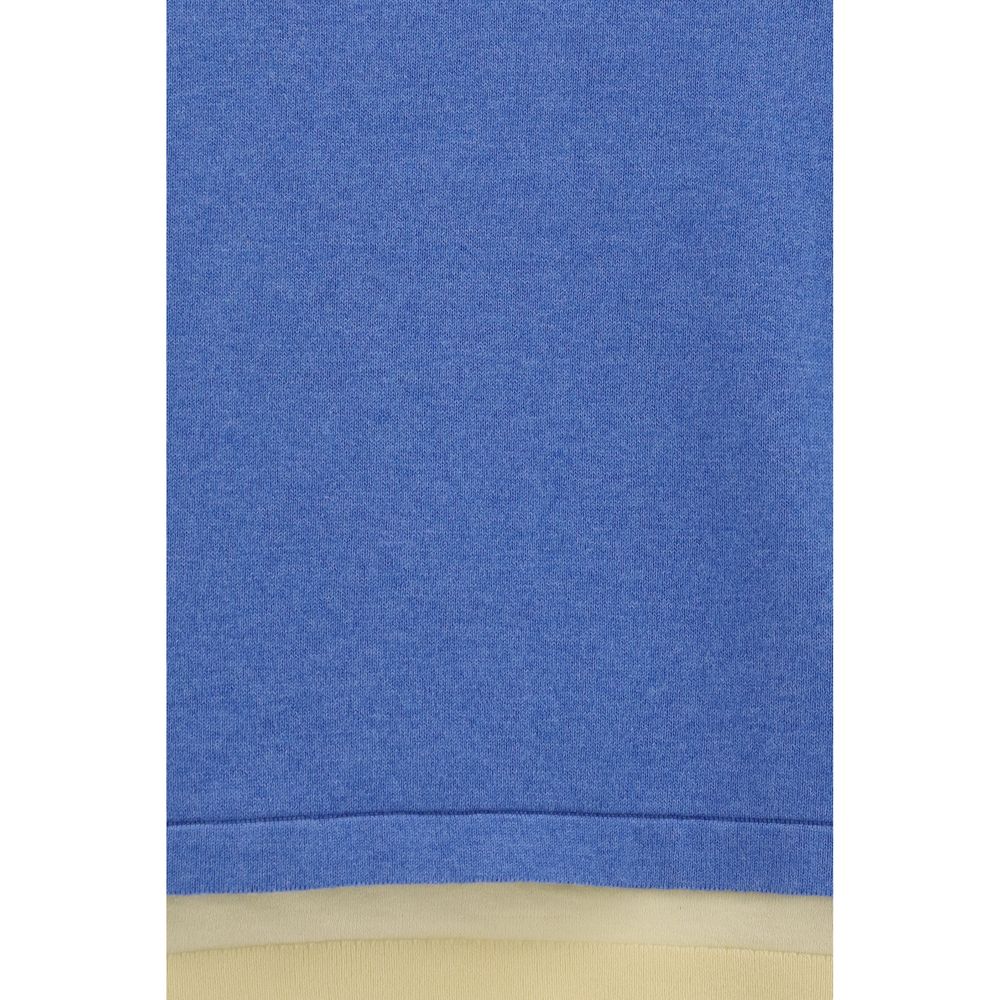 Sweat-shirt en coton bleu