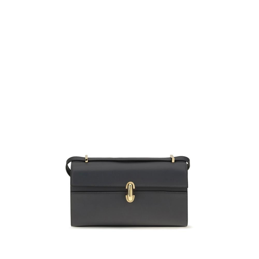 Sac bandoulière en cuir de veau gris Bos Taurus