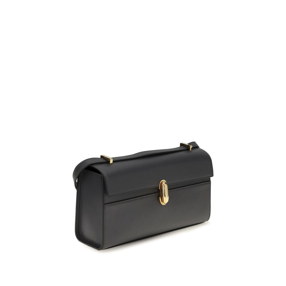 Sac bandoulière en cuir de veau gris Bos Taurus