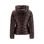Brown Polyamide Full-Length Jacket