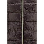 Brown Polyamide Full-Length Jacket