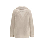 Beige Cotton Cardigan