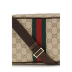 Beige Cotton Shoulder Bag