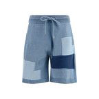 Shorts Bermuda en coton bleu