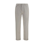 Jean droit en coton blanc
