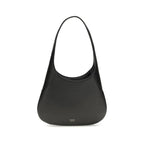 Sac à bandoulière en cuir de veau noir Bos Taurus
