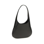 Sac à bandoulière en cuir de veau noir Bos Taurus