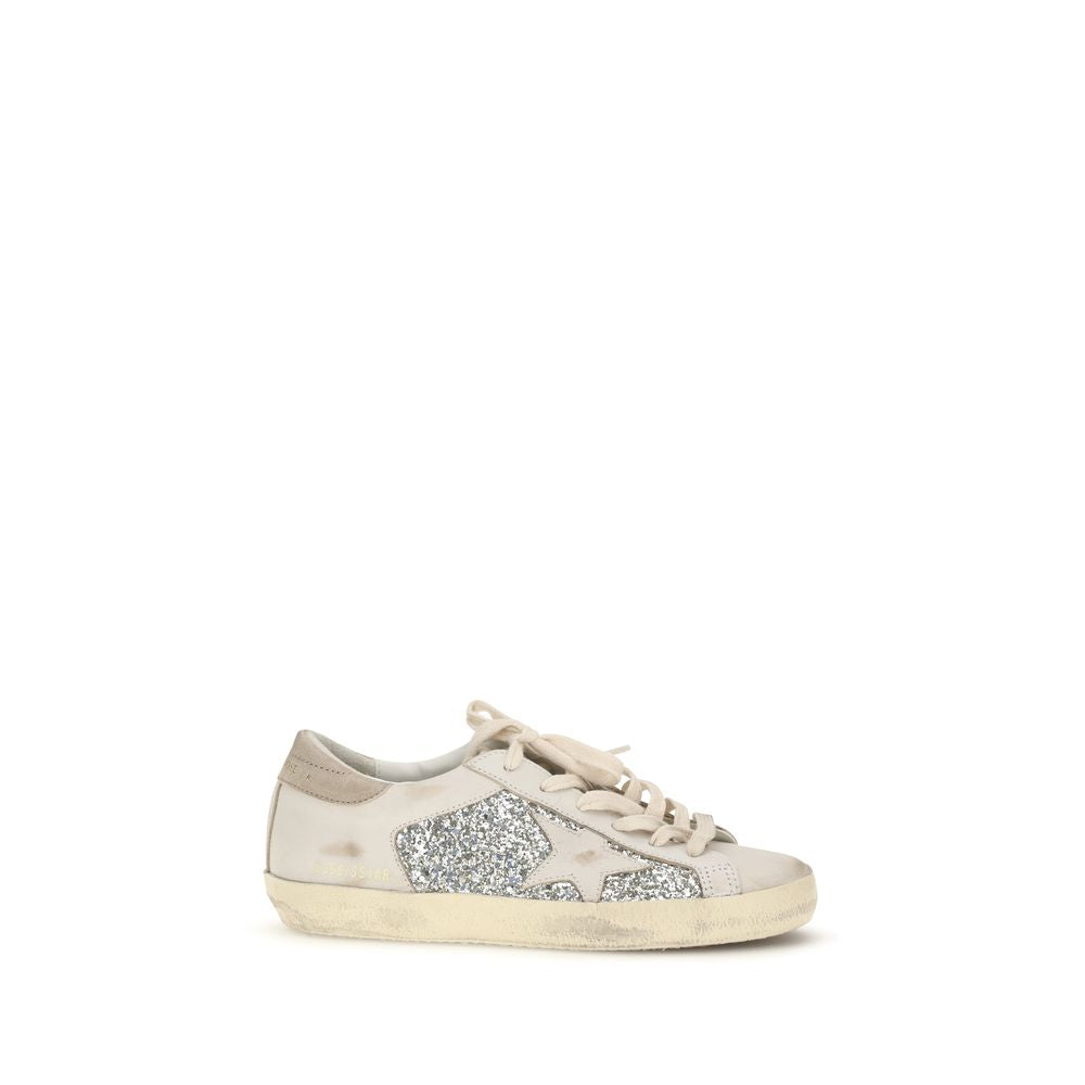 Baskets en cuir de veau beige Bos Taurus