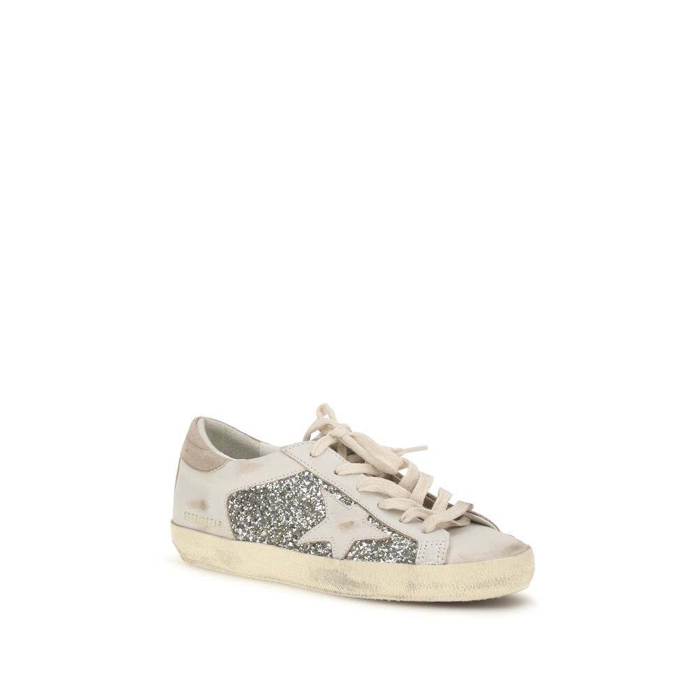 Baskets en cuir de veau beige Bos Taurus