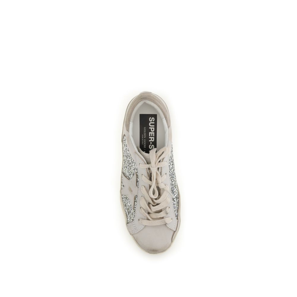 Baskets en cuir de veau beige Bos Taurus