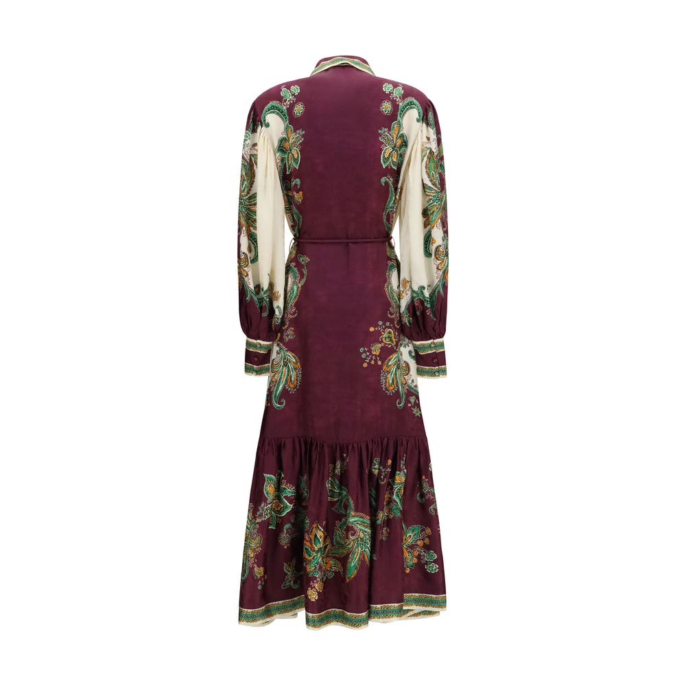 Robe décontractée en viscose multicolore