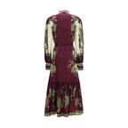 Robe décontractée en viscose multicolore