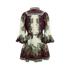 Multicolor Linen Casual Dress