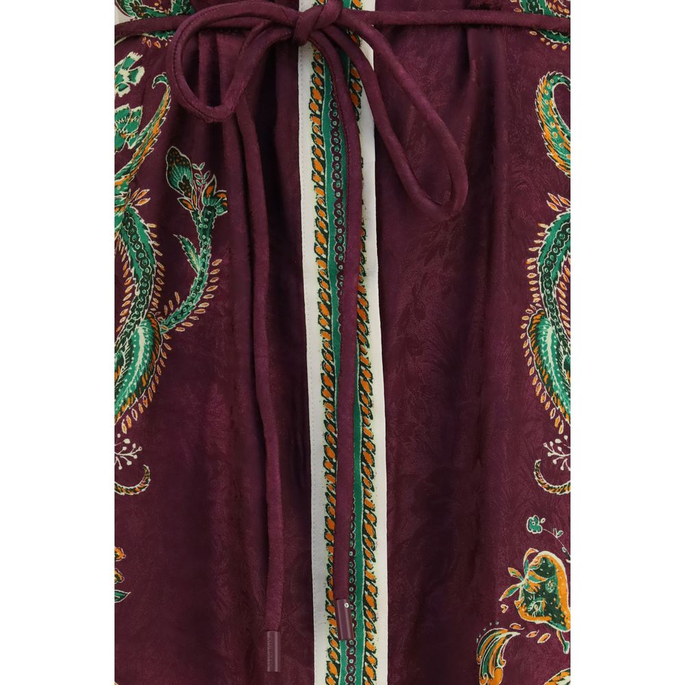 Robe décontractée en viscose multicolore