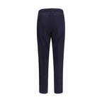 Pantalon décontracté en laine bleue Oves Aries