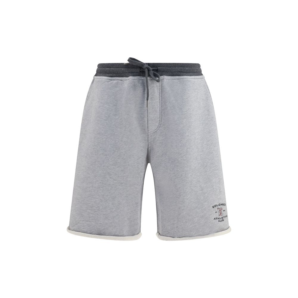 Bermuda en coton gris
