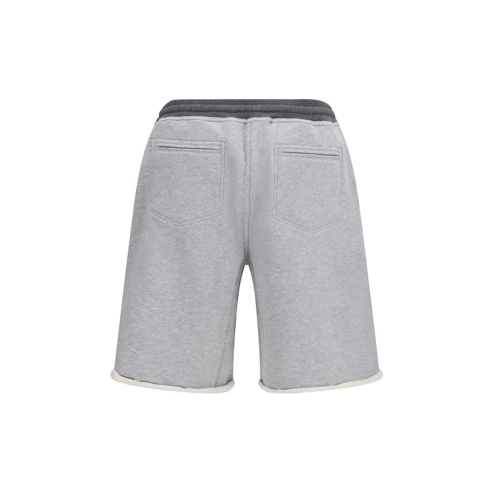 Bermuda en coton gris