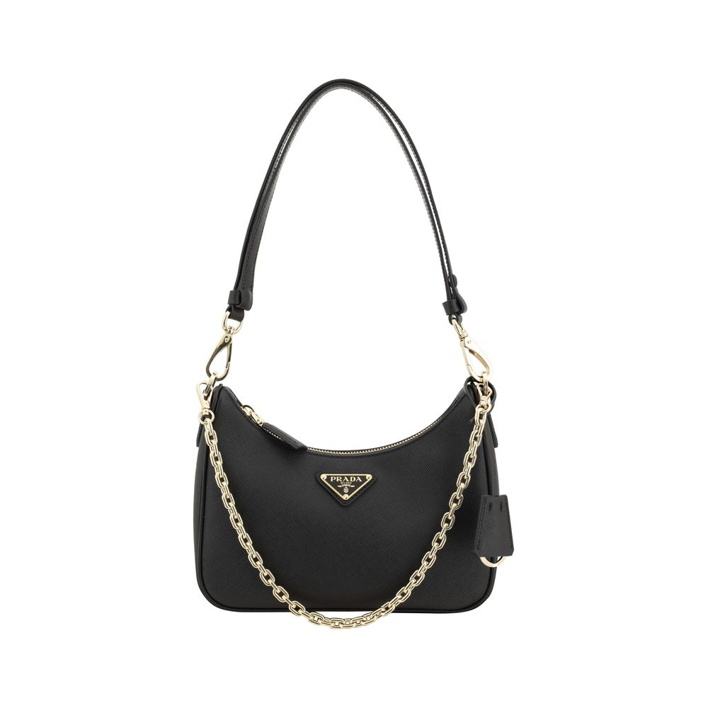 Sac à bandoulière en cuir de veau noir Bos Taurus