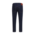 Blue Cotton Slim Fit Jeans
