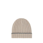 Beige Cashmere Beanie