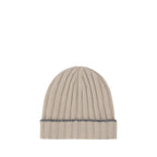 Beige Cashmere Beanie
