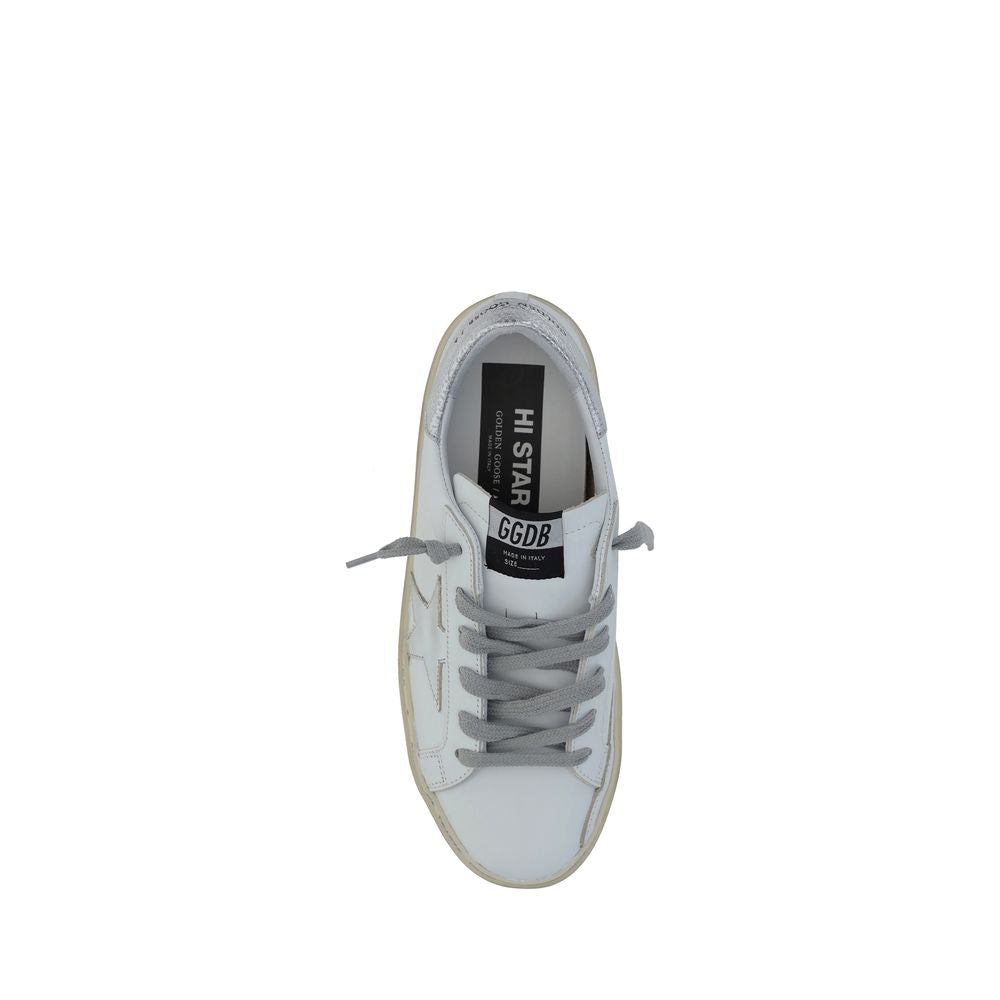 Baskets basses en cuir de veau blanc Bos Taurus