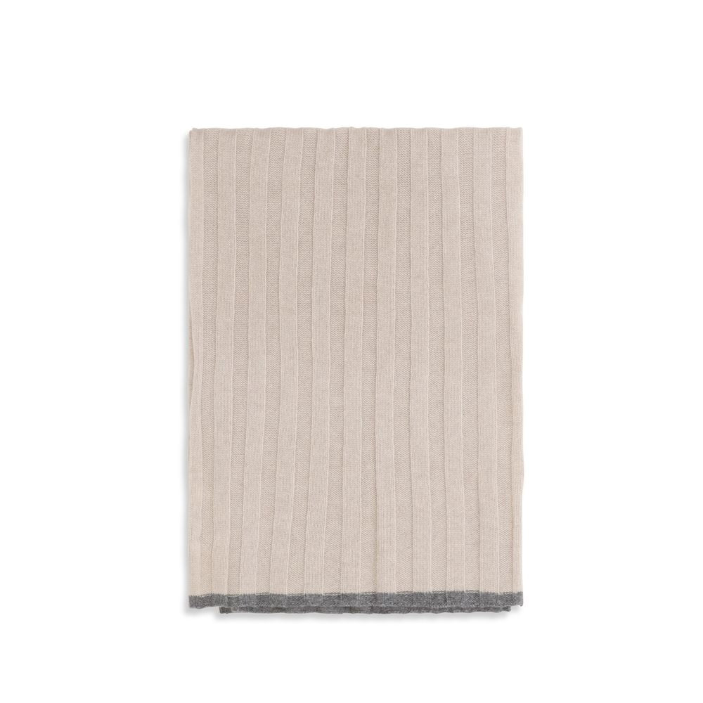 Écharpe en cachemire beige