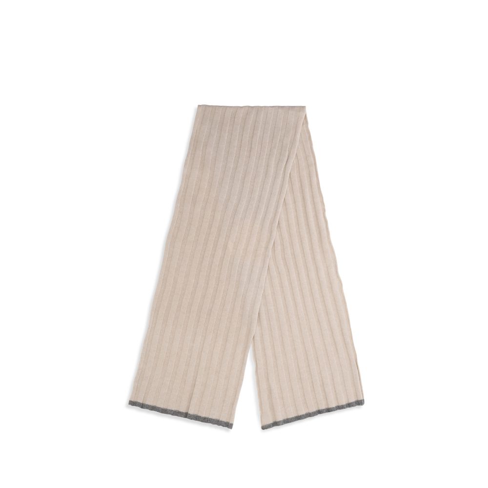 Écharpe en cachemire beige