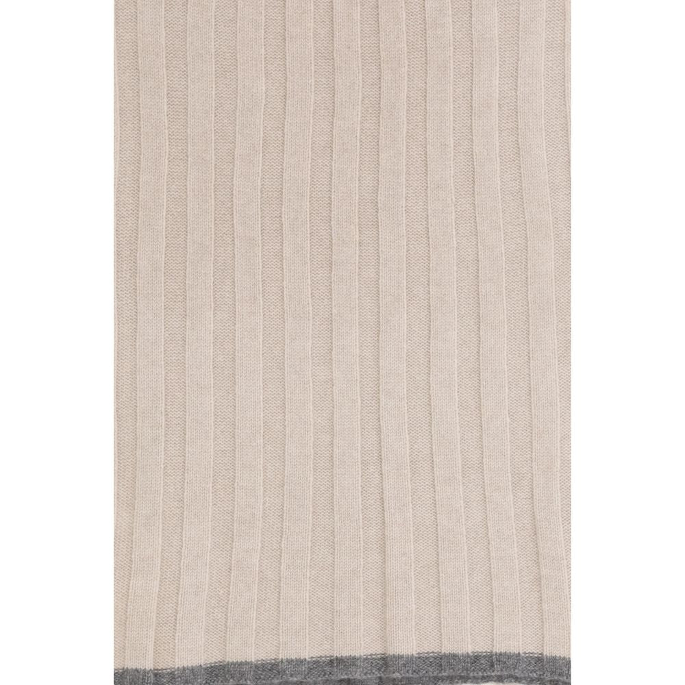 Écharpe en cachemire beige
