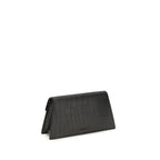 Black Calf Leather Bos Taurus Clutch Bag
