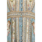 Multicolor Linen Casual Dress