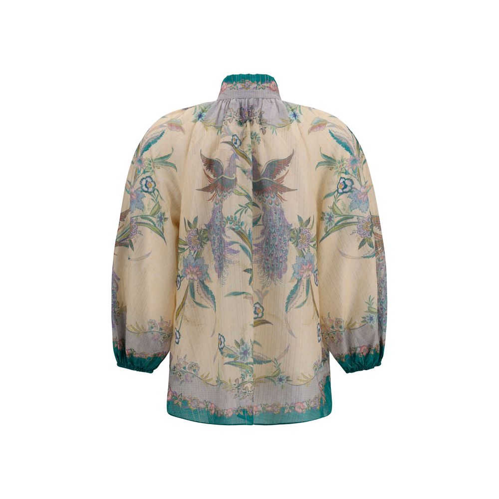 Chemisier en coton multicolore