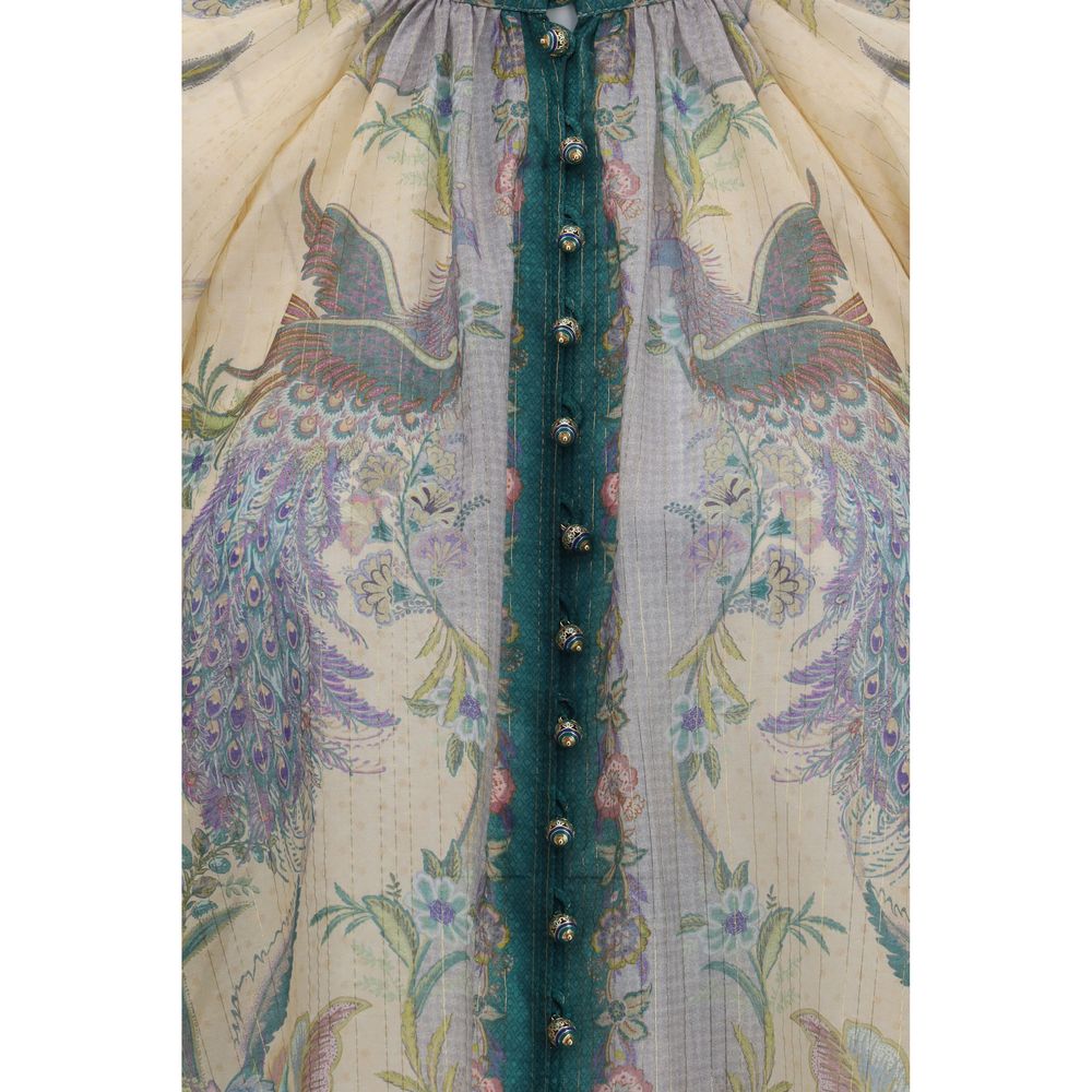 Chemisier en coton multicolore