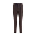 Pantalon décontracté en coton marron