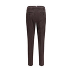 Pantalon décontracté en coton marron