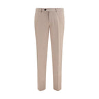 Pantalon décontracté en coton beige